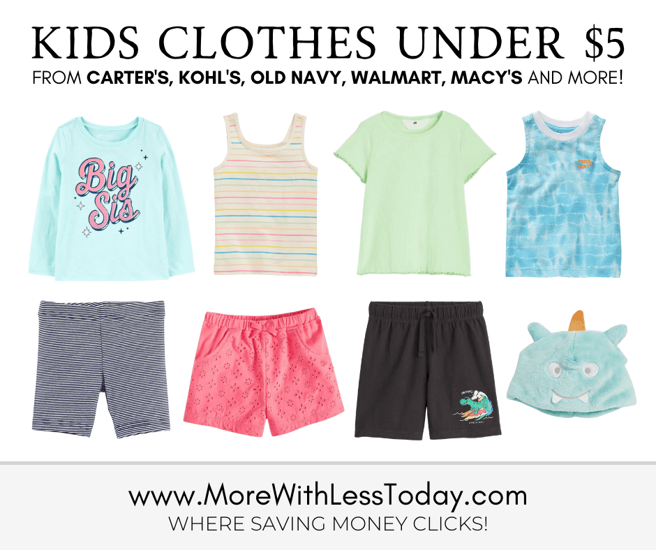 Find New Kids' Clothes for Under $5