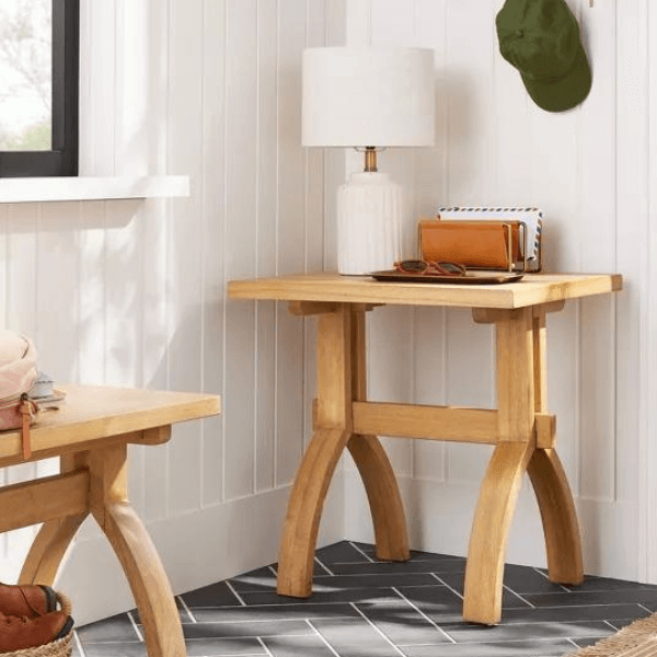 Sawhorse Wood Accent Side Table from Target Clearance
