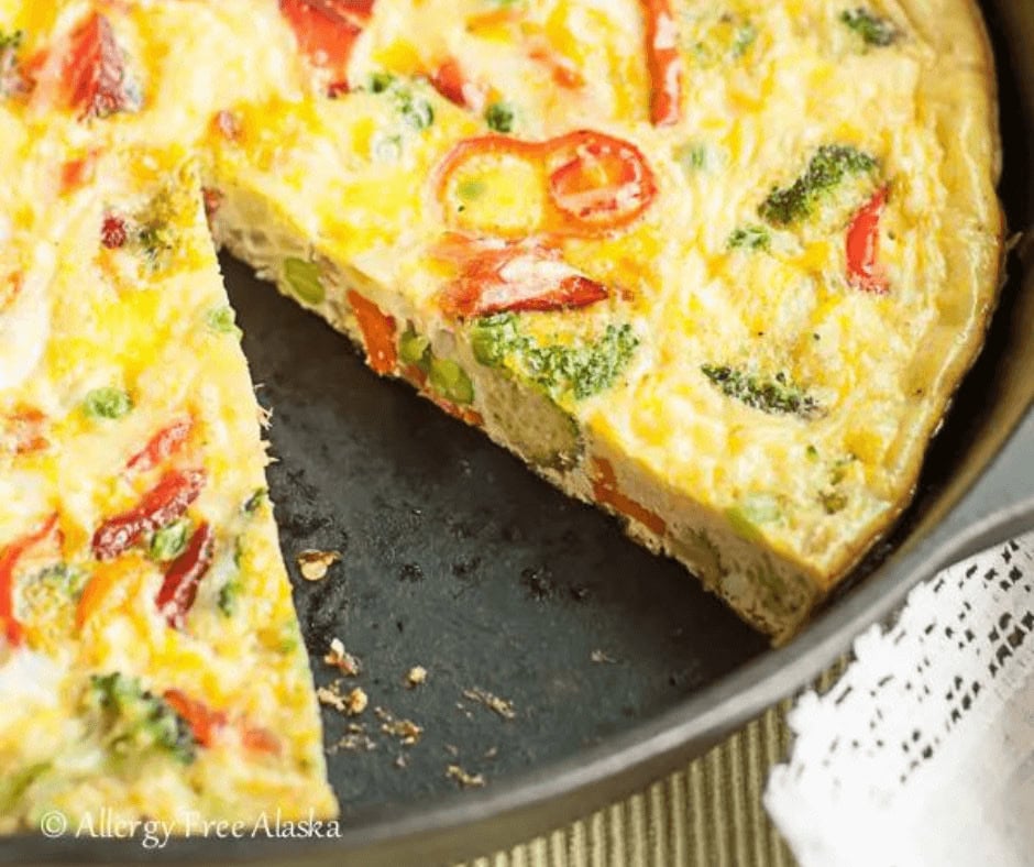 Smoked Salmon and Veggie Frittata
