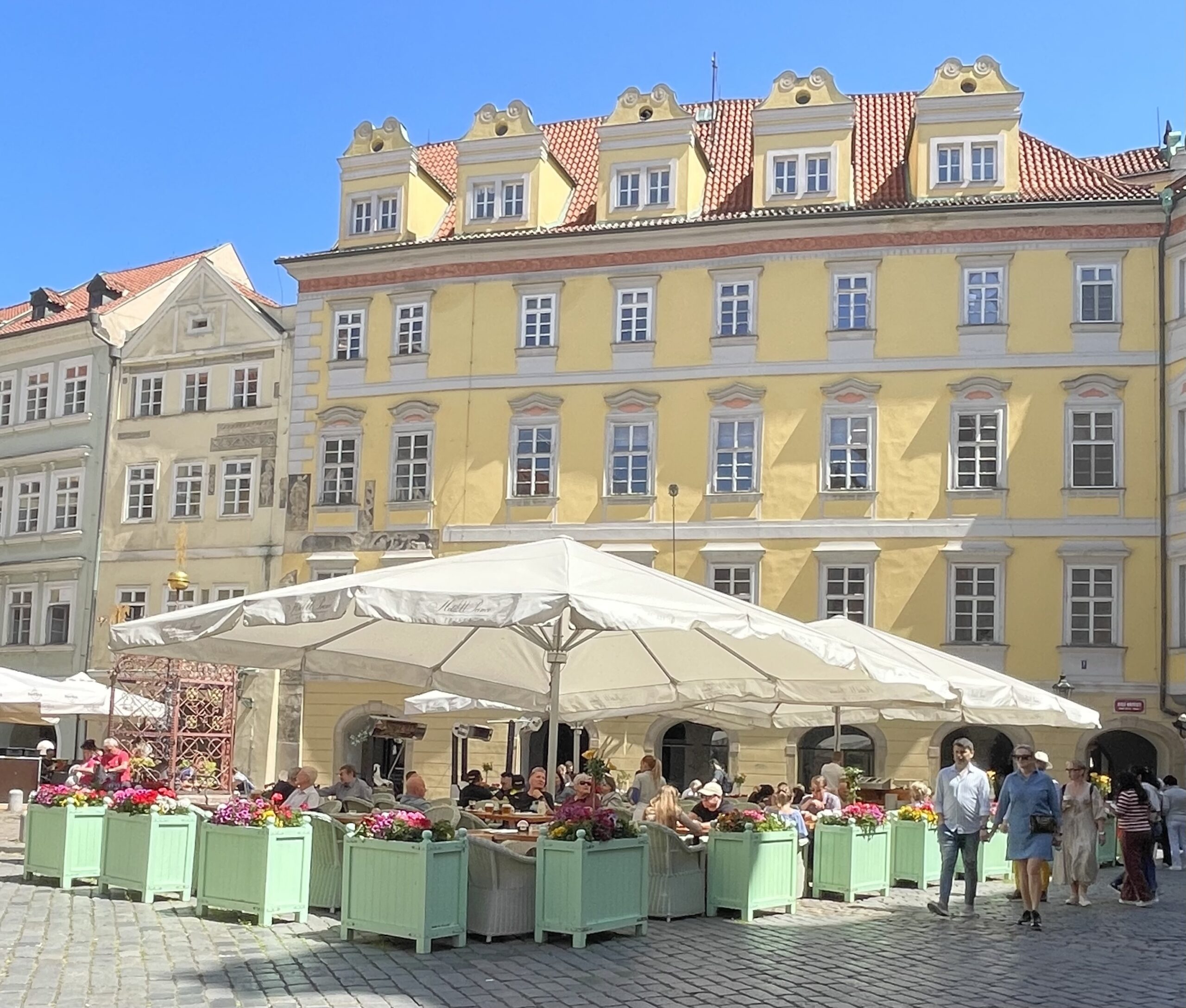 Colorful buidlings in Old Town Prague 