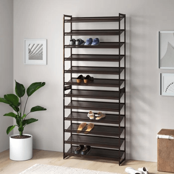 60-Pair Stackable Shoe Rack from Wayfair Closeout Deals