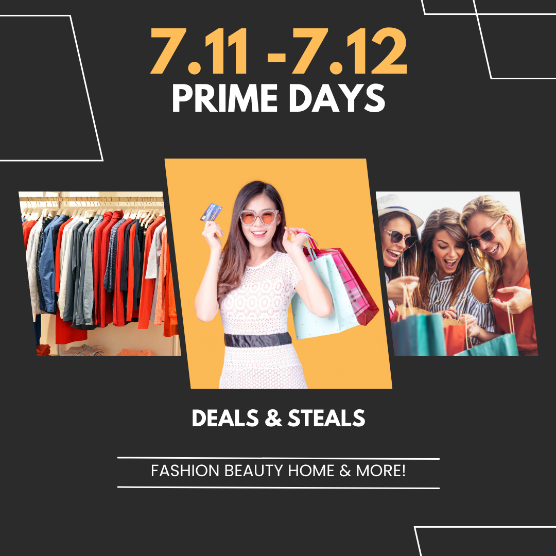 graphic of shopper for Amazon Prime Days