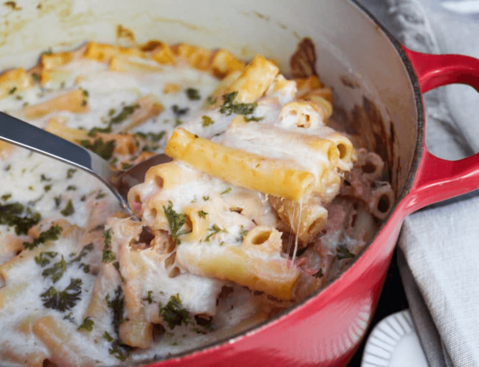 Copycat Sbarro's Baked Ziti