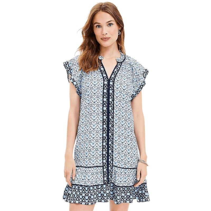 Floral Flutter Swing Dress from LOFT