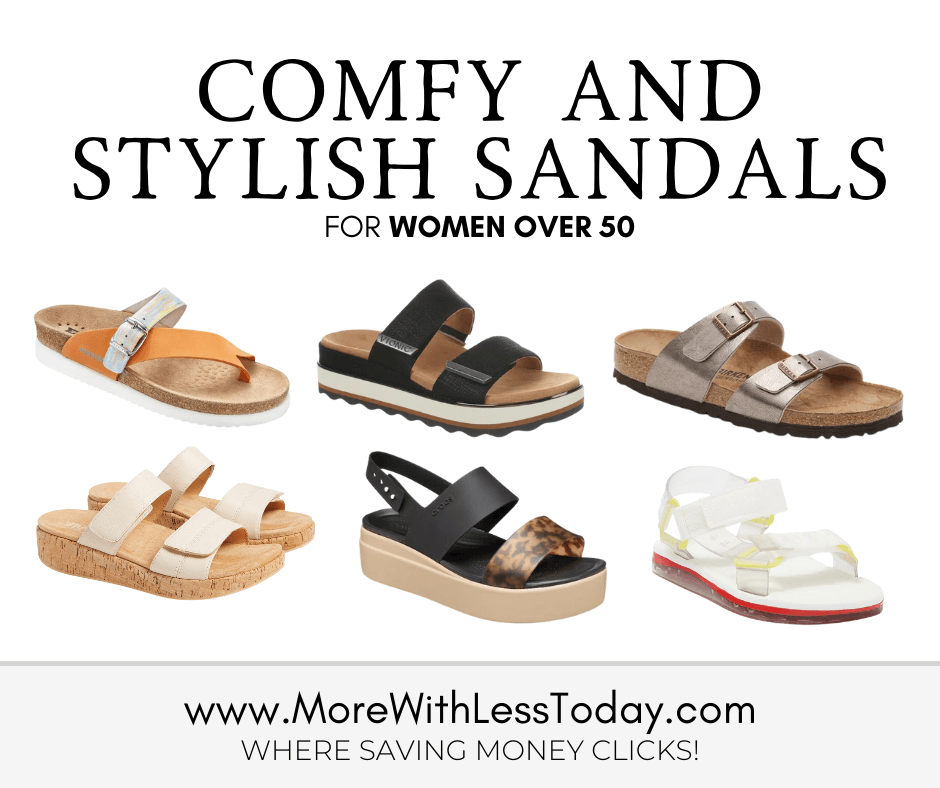 New Comfy and Stylish Sandals for Women Over 50