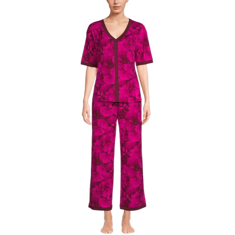 Short Sleeve Top with Pant Pajama Set