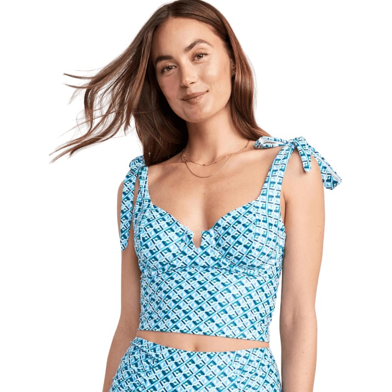 Tie-Shoulder Underwire Tankini Swim Top from Old Navy Clearance Outlet