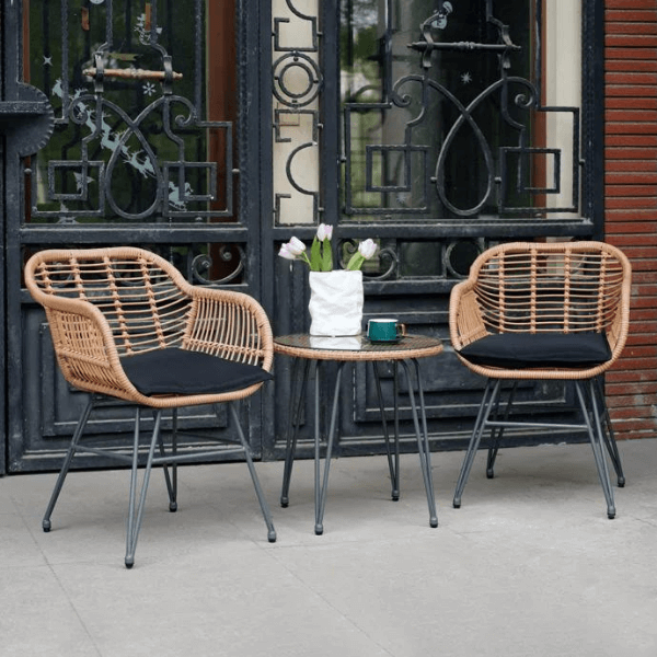 Virgie 2-Person Outdoor Seating Group with Cushions
