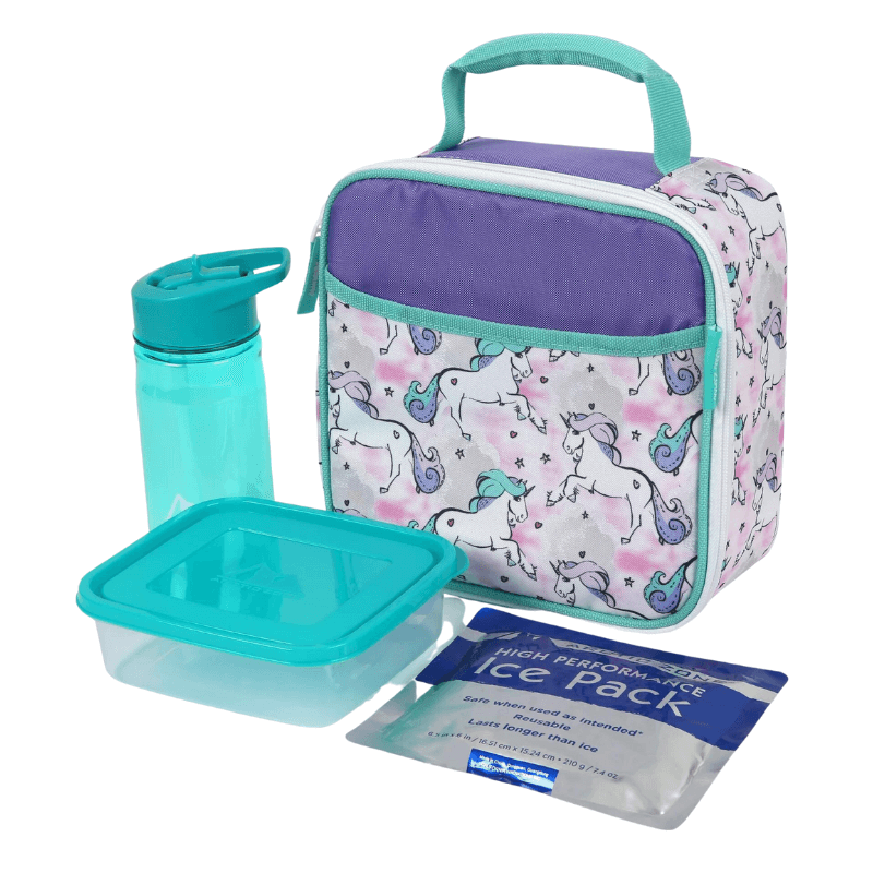 Arctic Zone Upright Reusable Lunch Box Combo with Accessories - - Back to School Deals