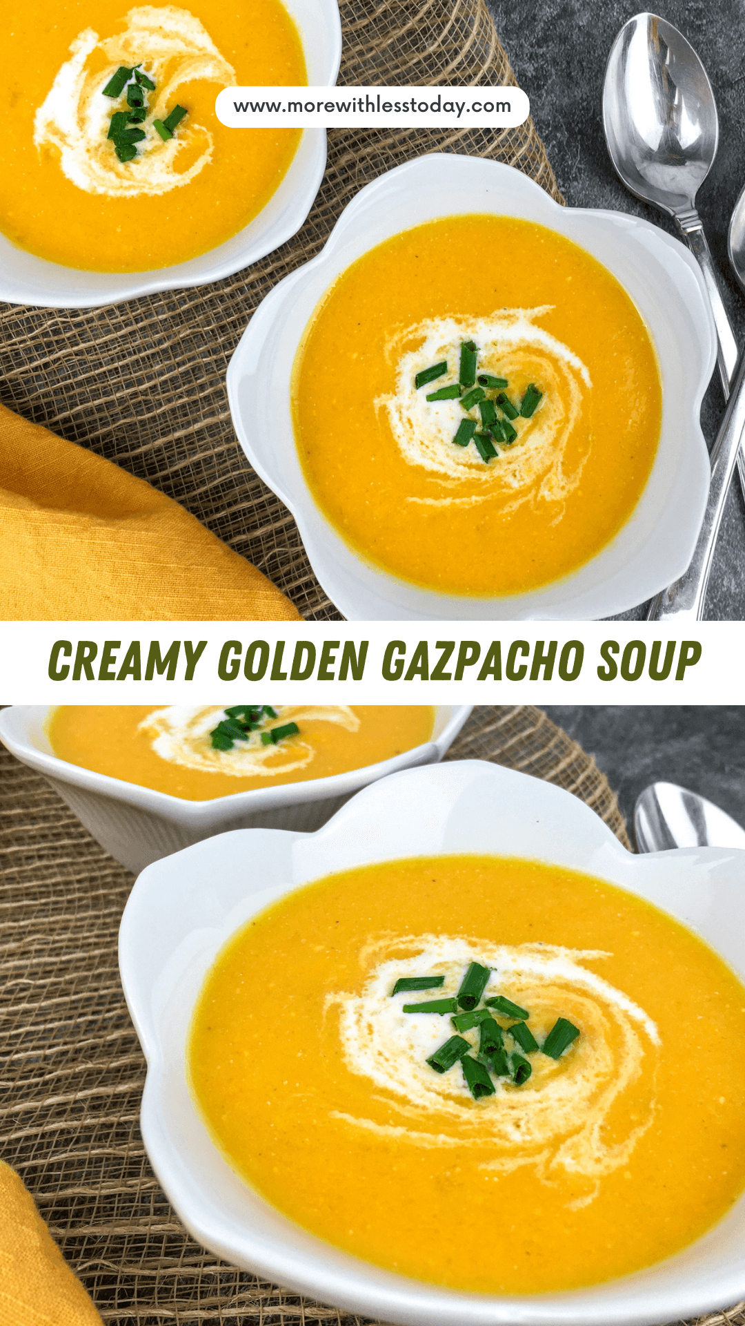 Creamy Golden Gazpacho Soup - PIN