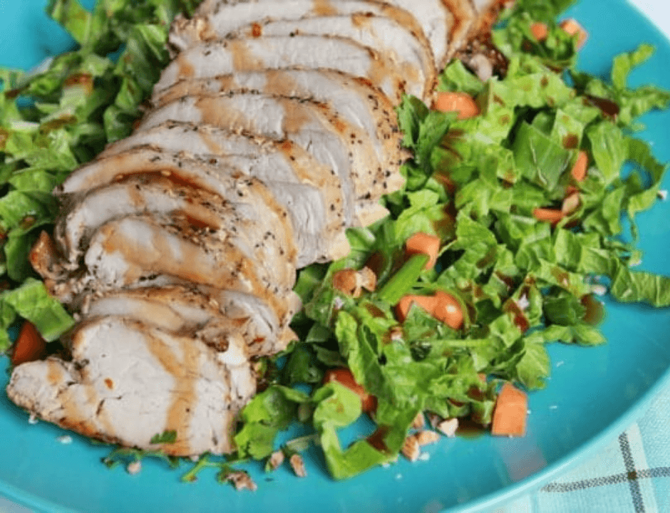 Easy Pork Tenderloin Recipe with Asian Slaw