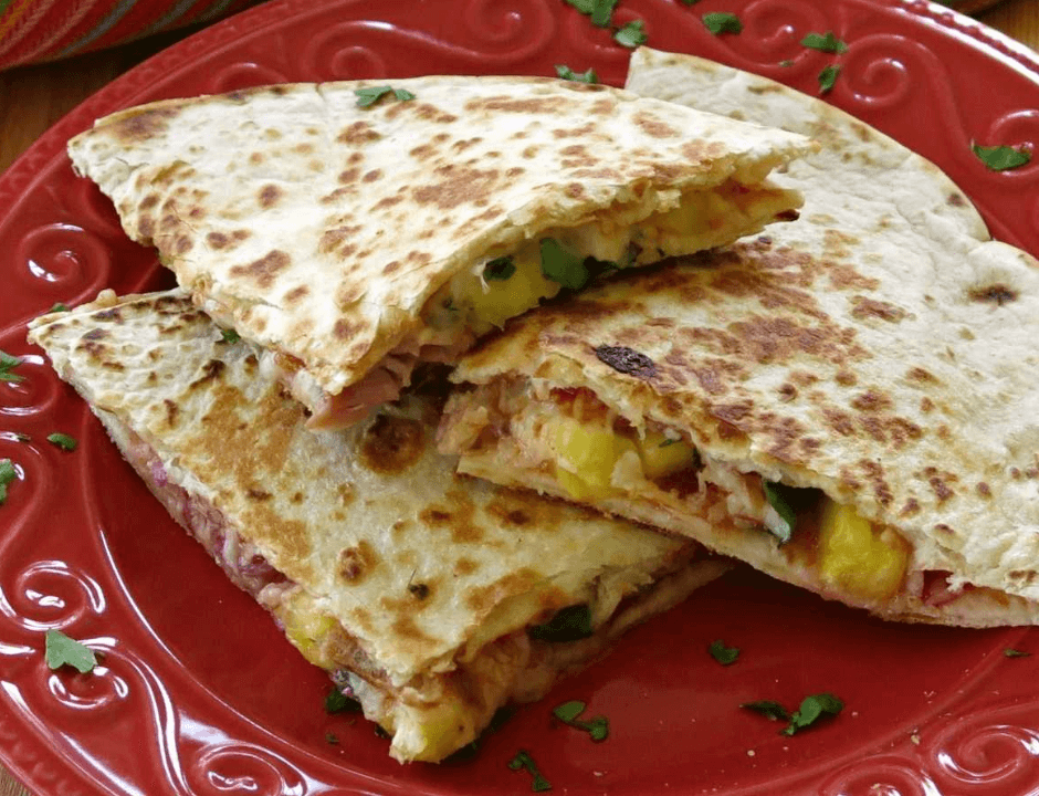 Hawaiian Pizza Quesadillas - Easy 30 Minute Meals