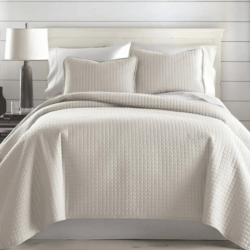 Oversized Solid 3-piece Quilt Set