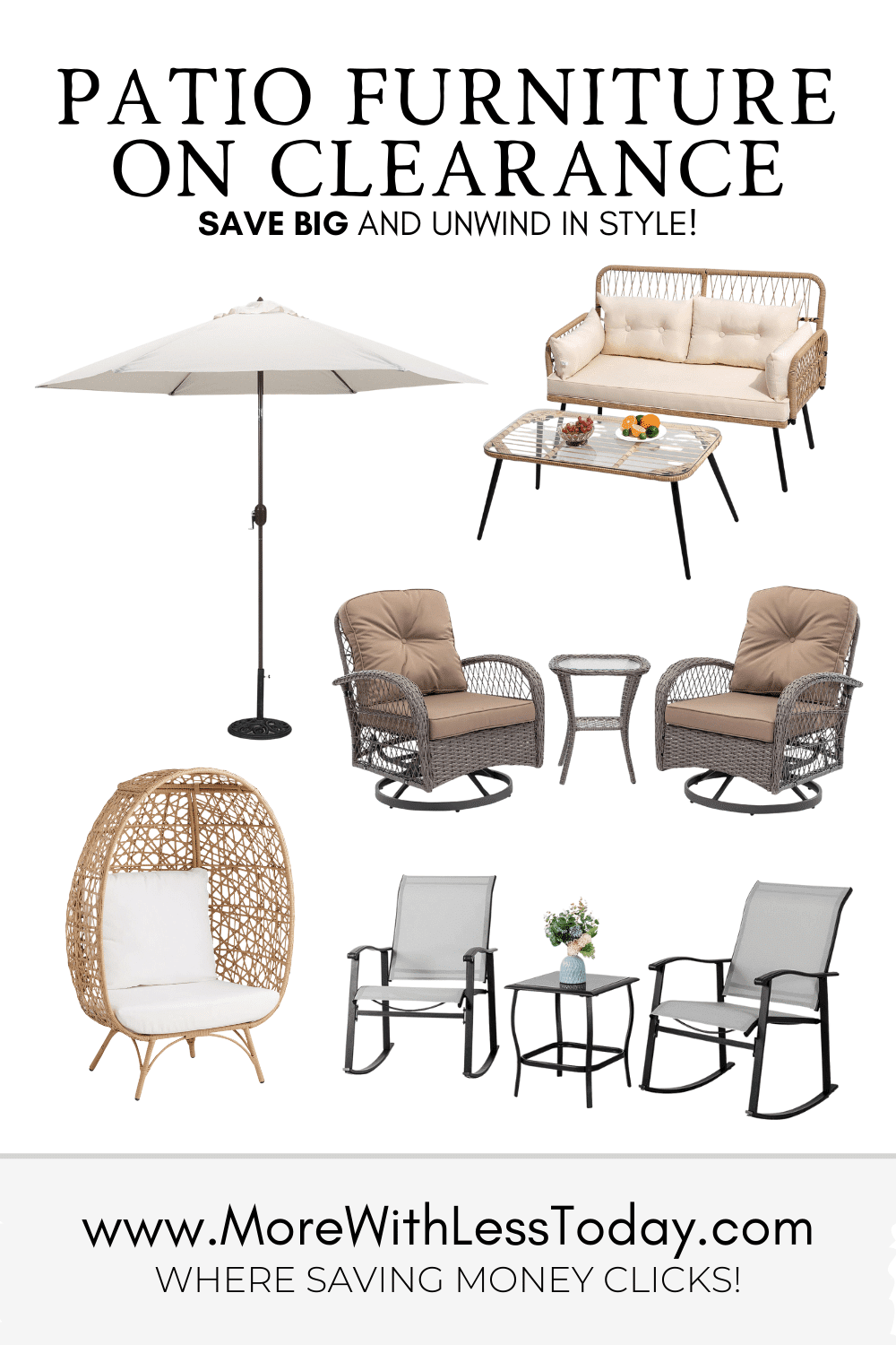 Patio Furniture on Clearance - PIN