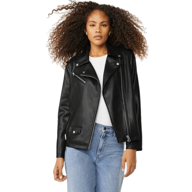 Scoop Women's Faux Leather Moto Jacket for my outfit 1 - Walmart Fall Fashion Finds