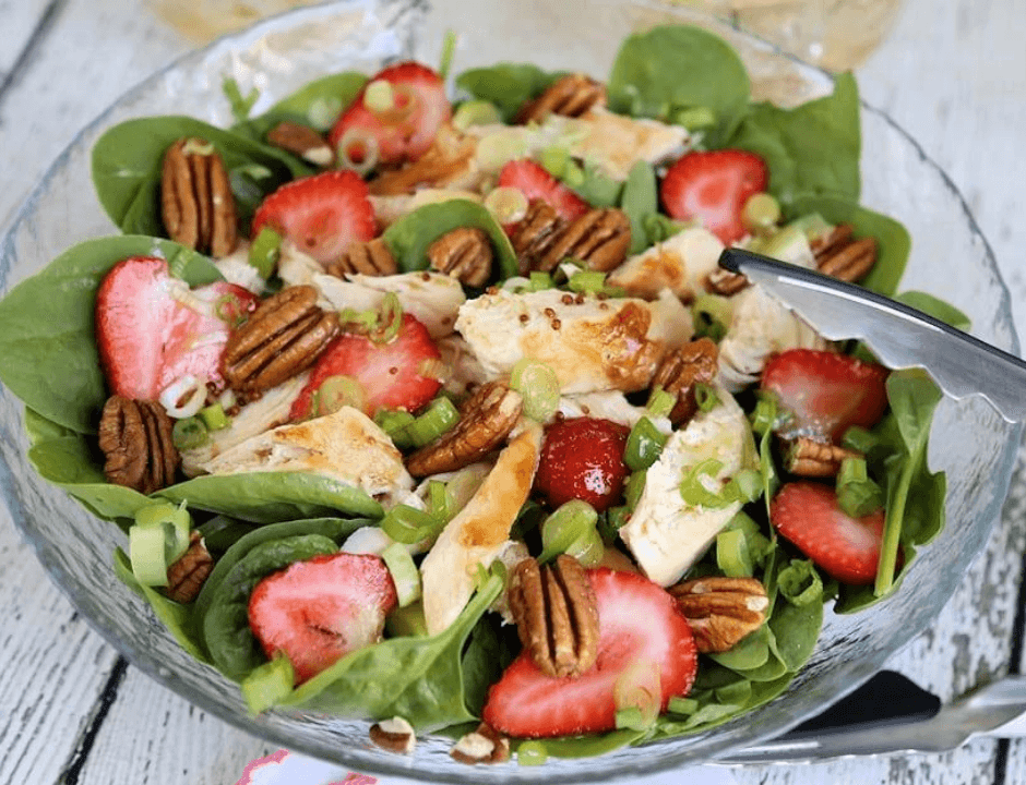 Strawberry Pecan Chicken Salad