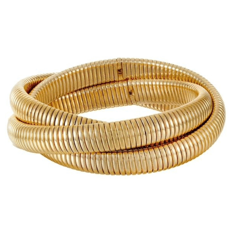 Time and Tru Women's Gold-Tone Twist Bangle Bracelet