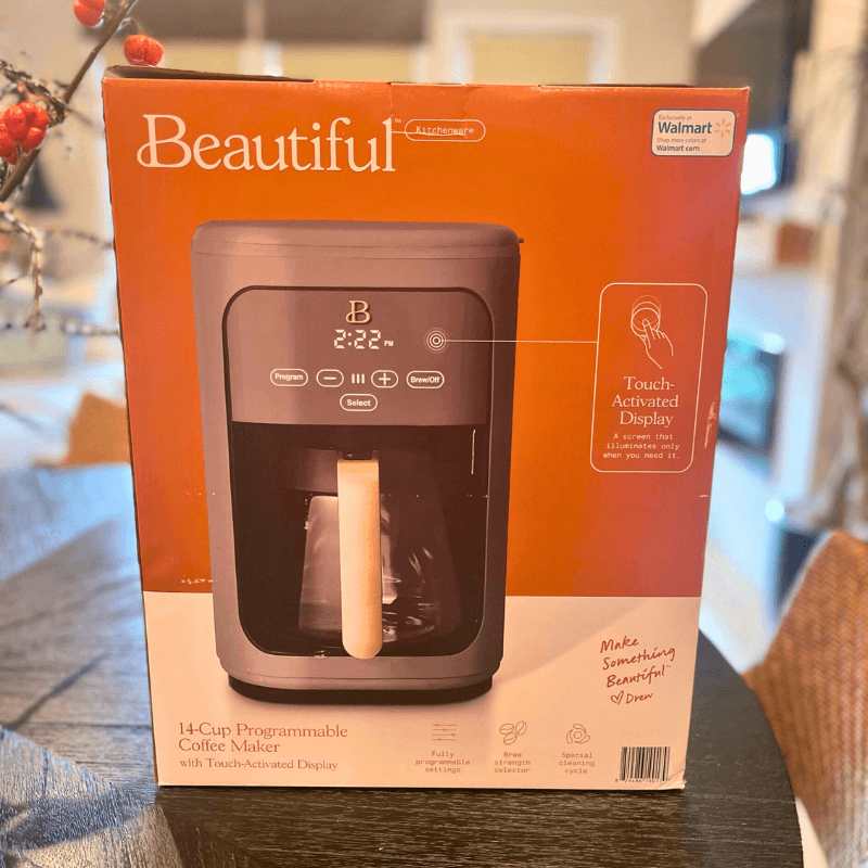 Beautiful 1.7 Liter One Touch Electric Kettle Black Sesame by Drew Barrymore