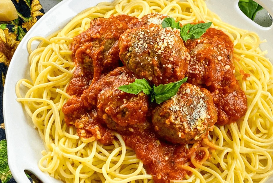 Best Spaghetti with Homemade Meatballs