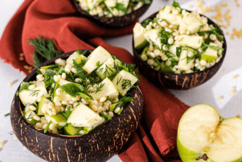 Couscous with Green Apple Salad
