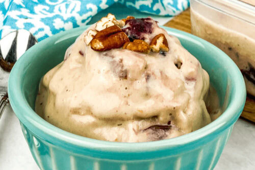 Easy Cherry Pecan Ice Cream