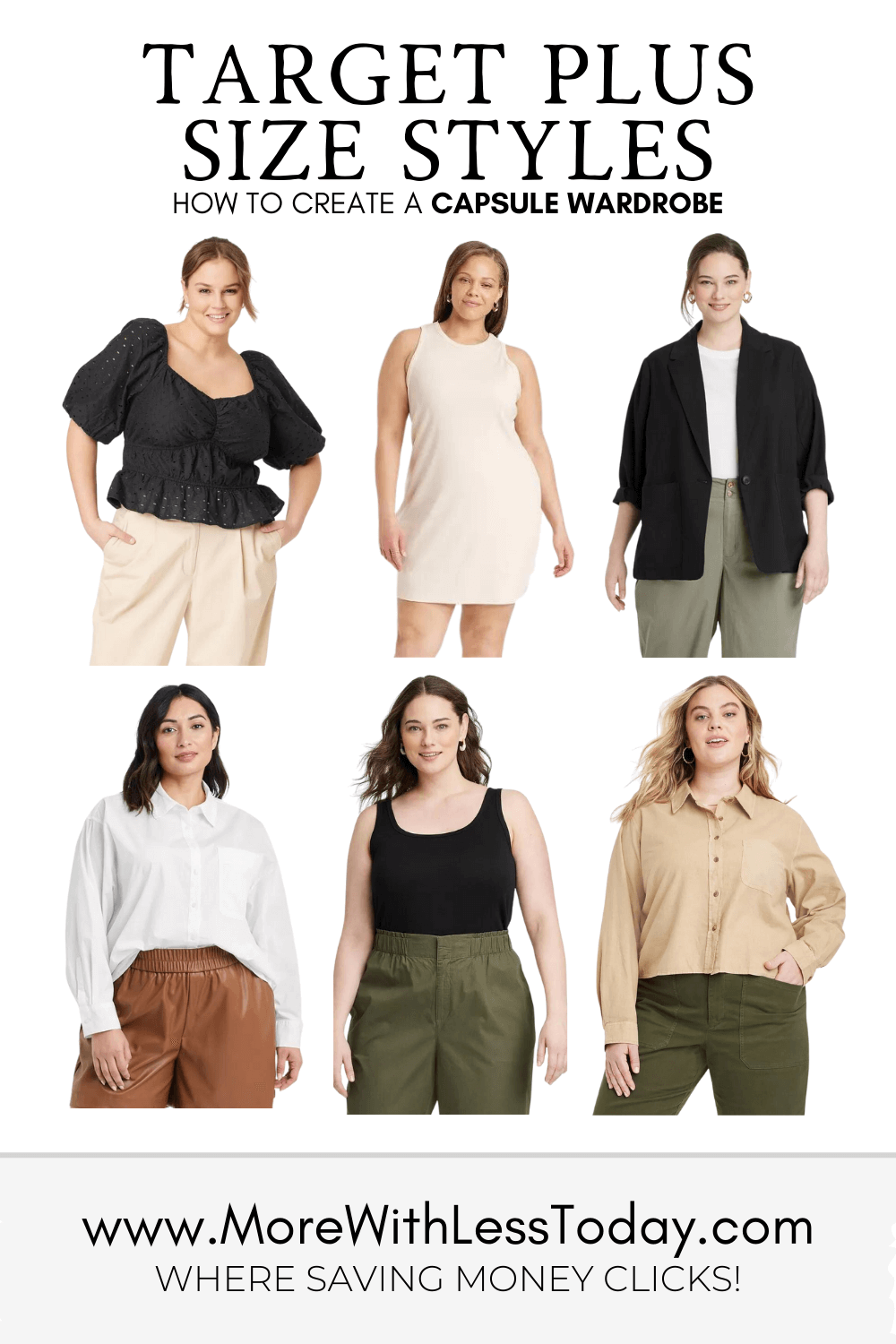 How to Create a Capsule Wardrobe with Target Plus Size Styles - PIN