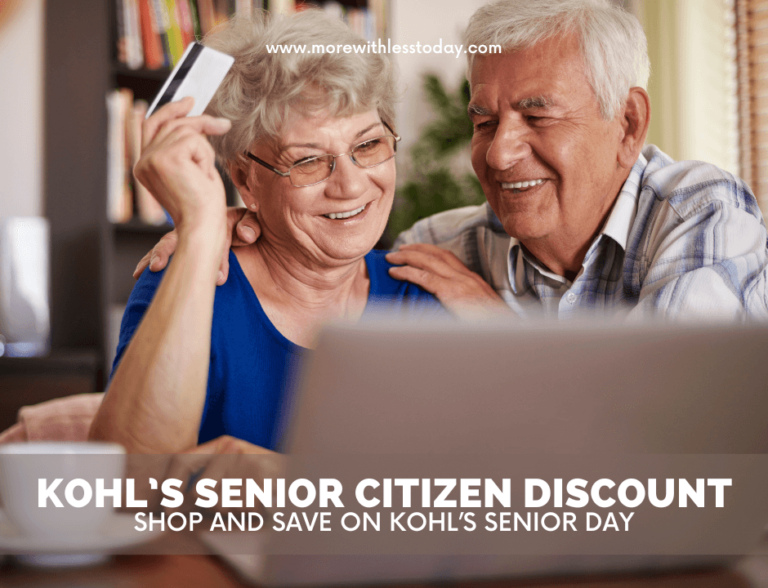 Kohl's Senior Citizen Discount Save on Kohl's Senior Day