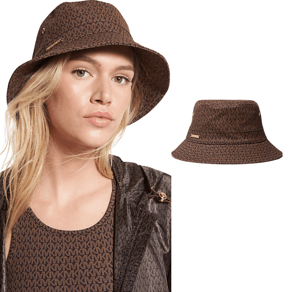 Logo Print Bucket Hat from Michael Kors Outlet