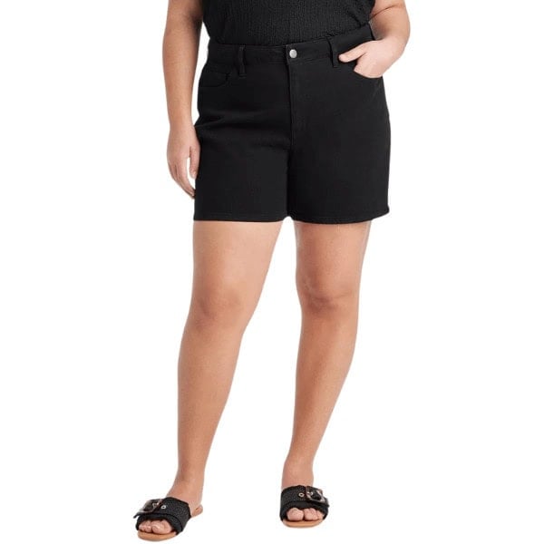 Mid-Rise Jean Shorts - How to Create a Capsule Wardrobe with Target Plus Size Styles