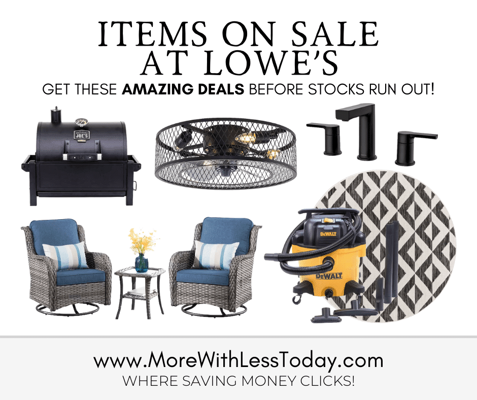 Shop at Lowe's Savings Section