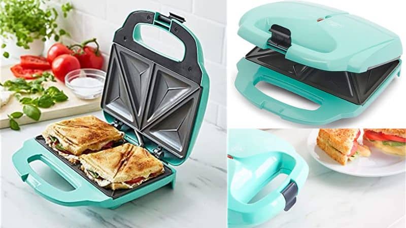 Cookware Company CC003726-001 Electric Turquoise Sandwich Maker, Ceramic Woot!