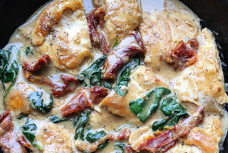 Chicken with Creamy Pecorino Sauce