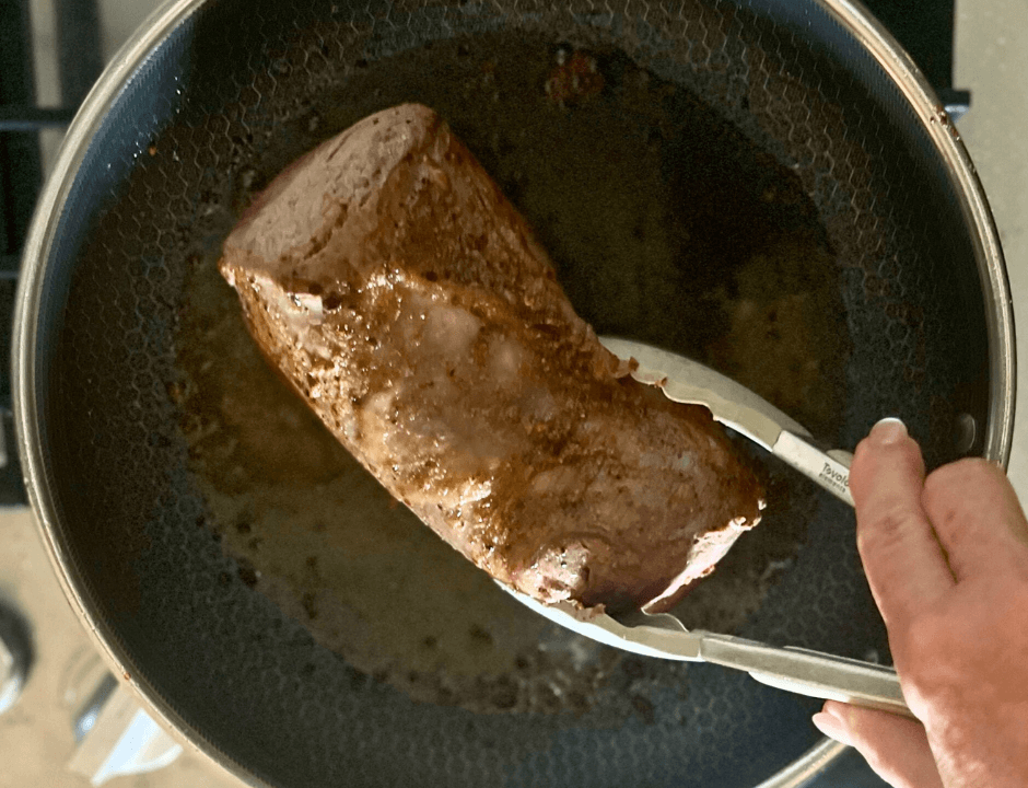 Cooking a whole Chateaubriand on a Hexclad pan