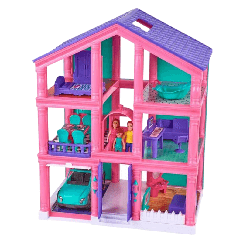 Kid Connection 3-Story Dollhouse Play Set