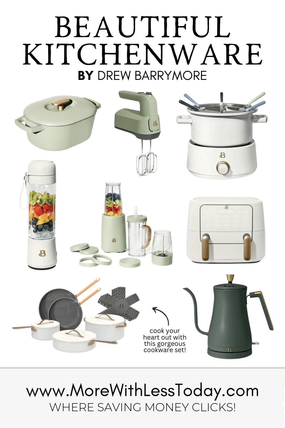 Beautiful Kitchenware by Drew Barrymore at Walmart