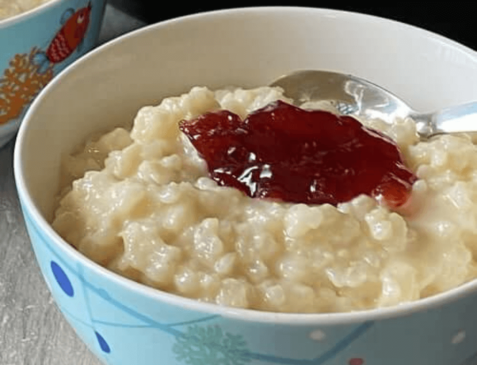 Vanilla & Jam Rice Pudding