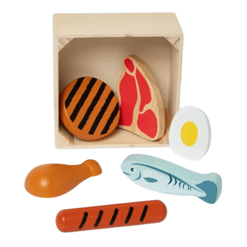 Wooden Food Groups Play Food Set