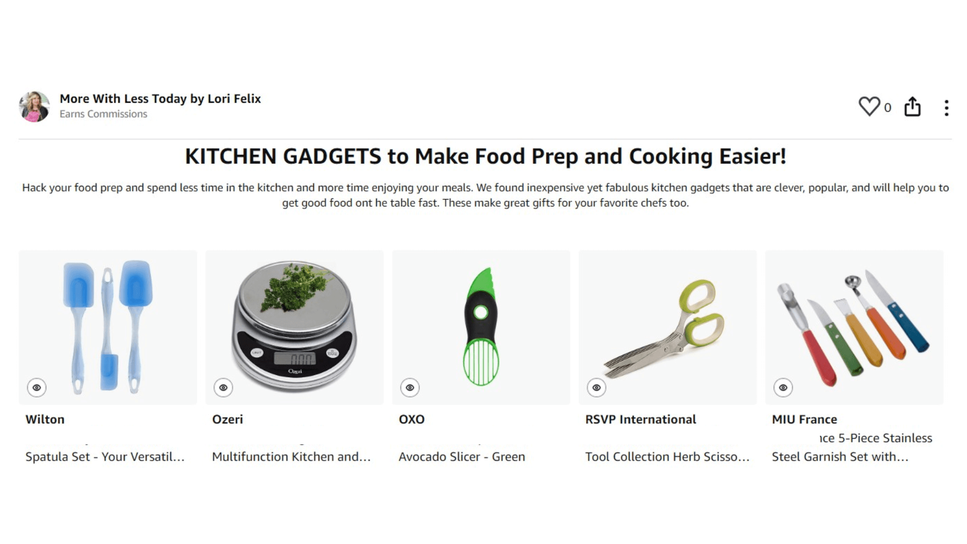 Amazon Kitchen Gadgets Storefront