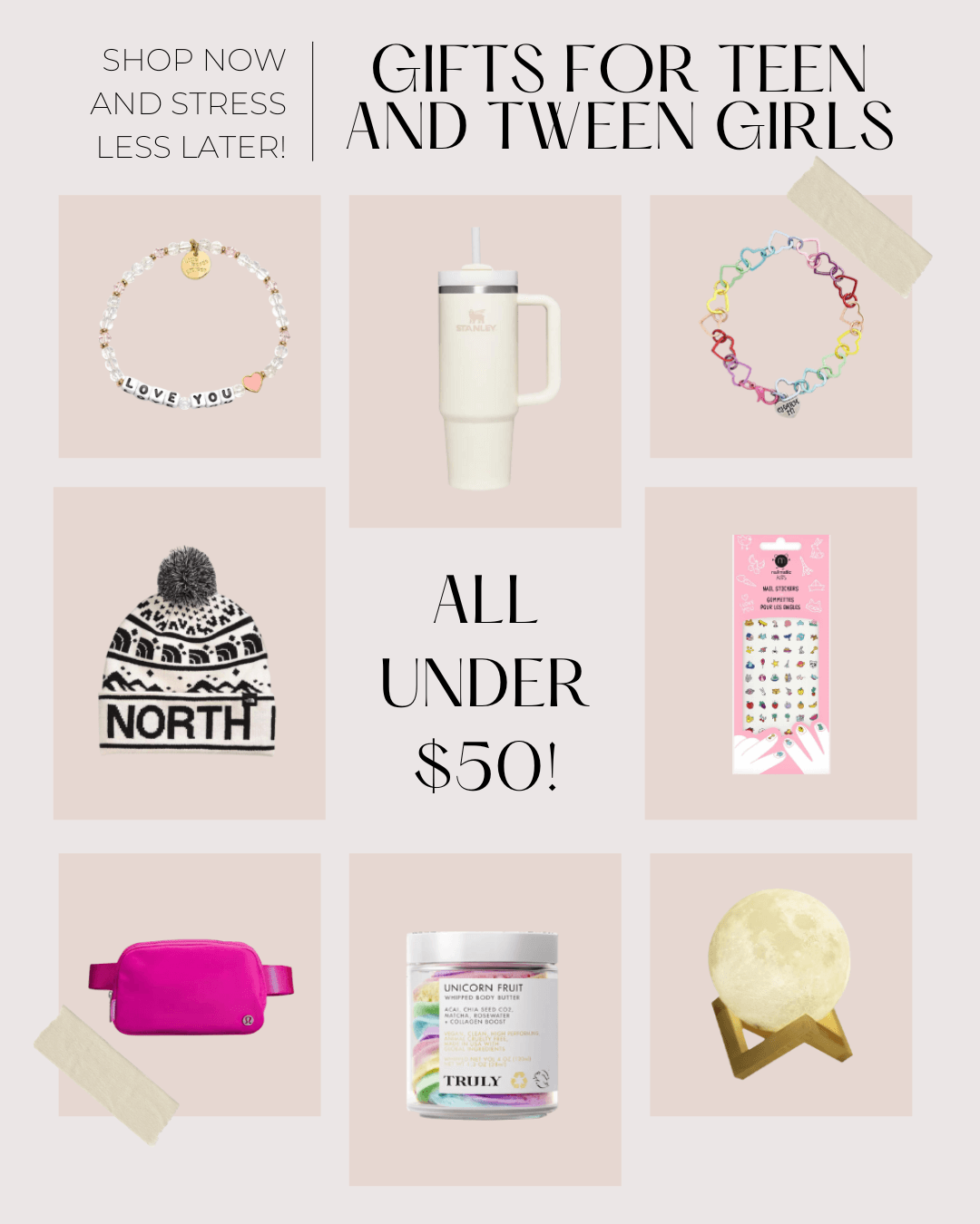Best Gifts for Teen and Tween Girls Under $50 - PIN