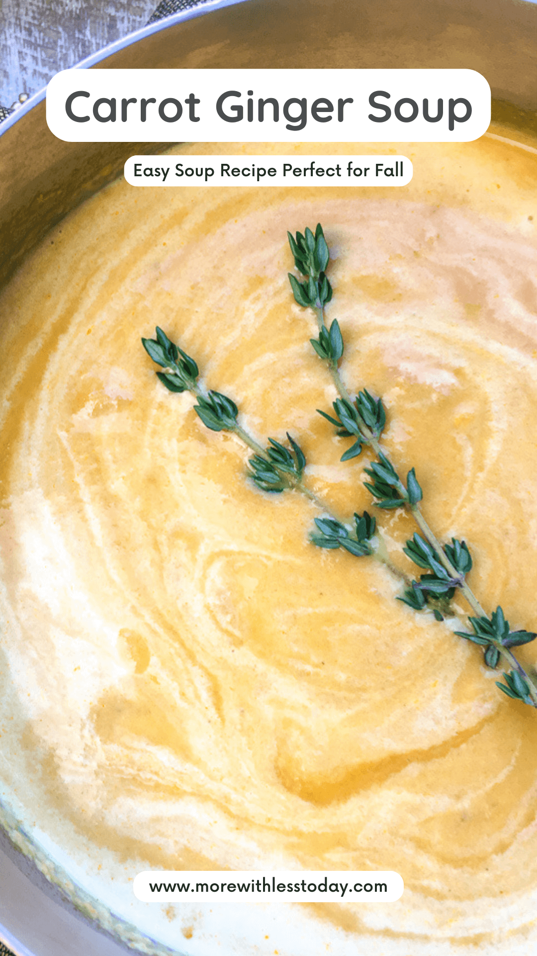 Carrot Ginger Soup Recipe PIN