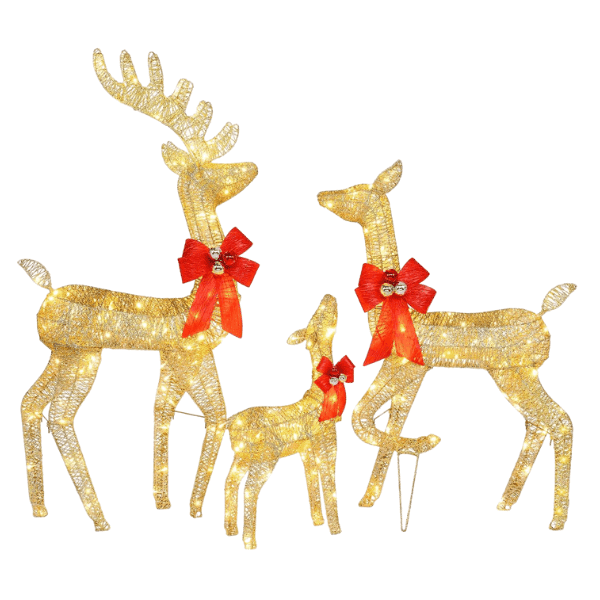 Lighted Christmas Reindeer Set - Walmart Clearance Christmas Decor