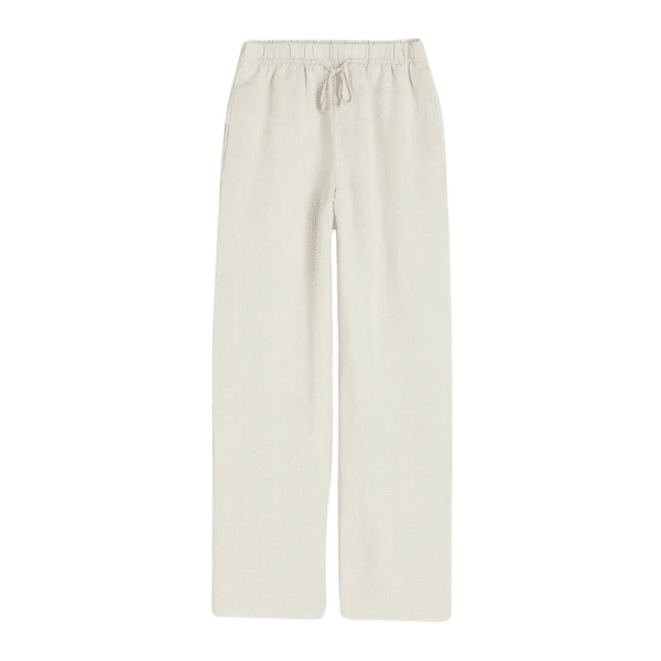 Linen-blend Pull-on Pants