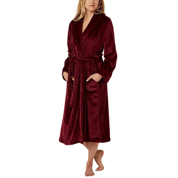Long Sleeve Long Length Plush Robe from JC Penney Clearance