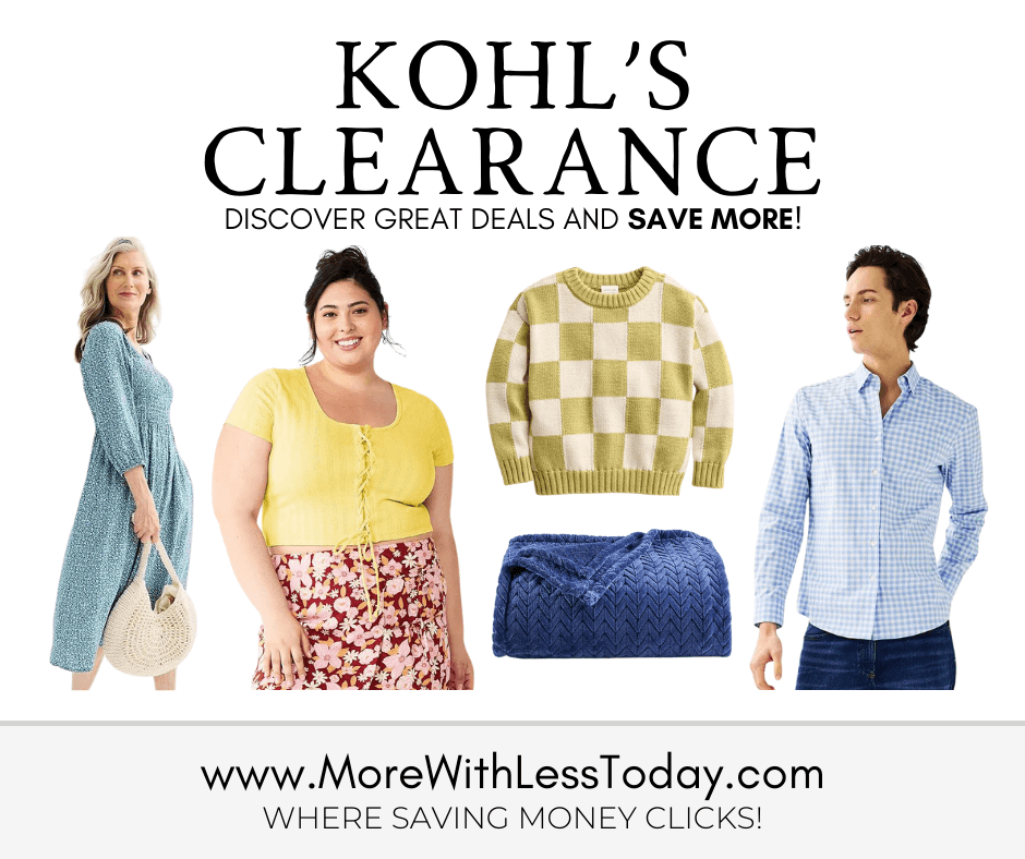New items from Kohl's Clearance