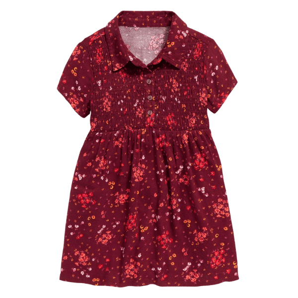 Printed Smocked Shirt Dress from Old Navy Outlet and Old Navy Clearance