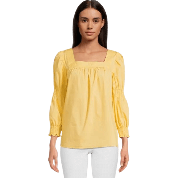 Square Neck Top with Long Sleeves from The Pioneer Woman Clothing Line at Walmart