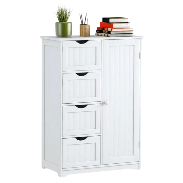 Wooden 4-Drawer Bathroom Cabinet