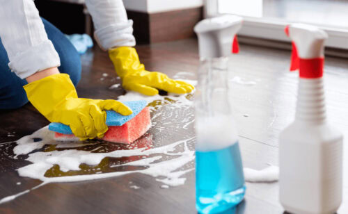 A person cleaning the shiny floor - Shortcuts, DIY’s and Life Hacks