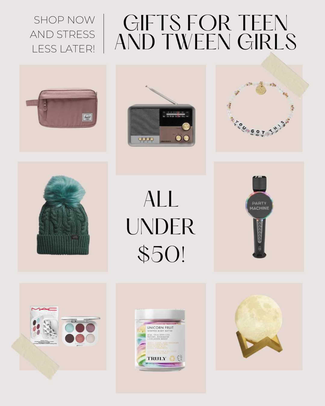 Best Gifts for Teen and Tween Girls Under $50 - PIN