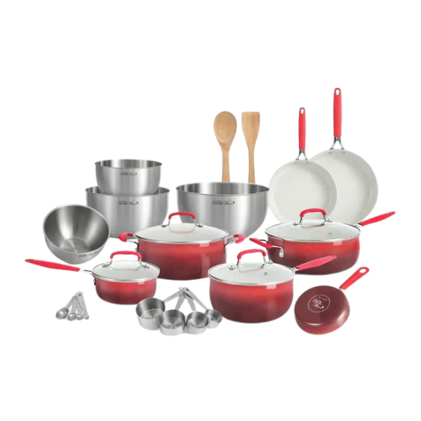 Ceramic Nonstick Aluminum Easy Clean Cookware Set